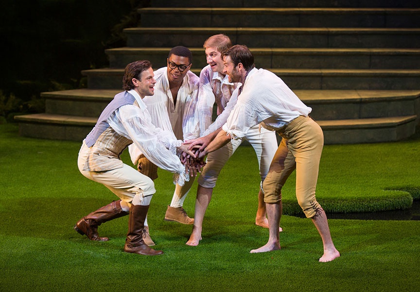 Loves Labors Lost lighting design by Jason Lyons, The Old Globe