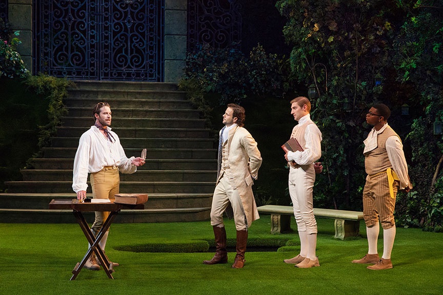Loves Labors Lost lighting design by Jason Lyons, The Old Globe