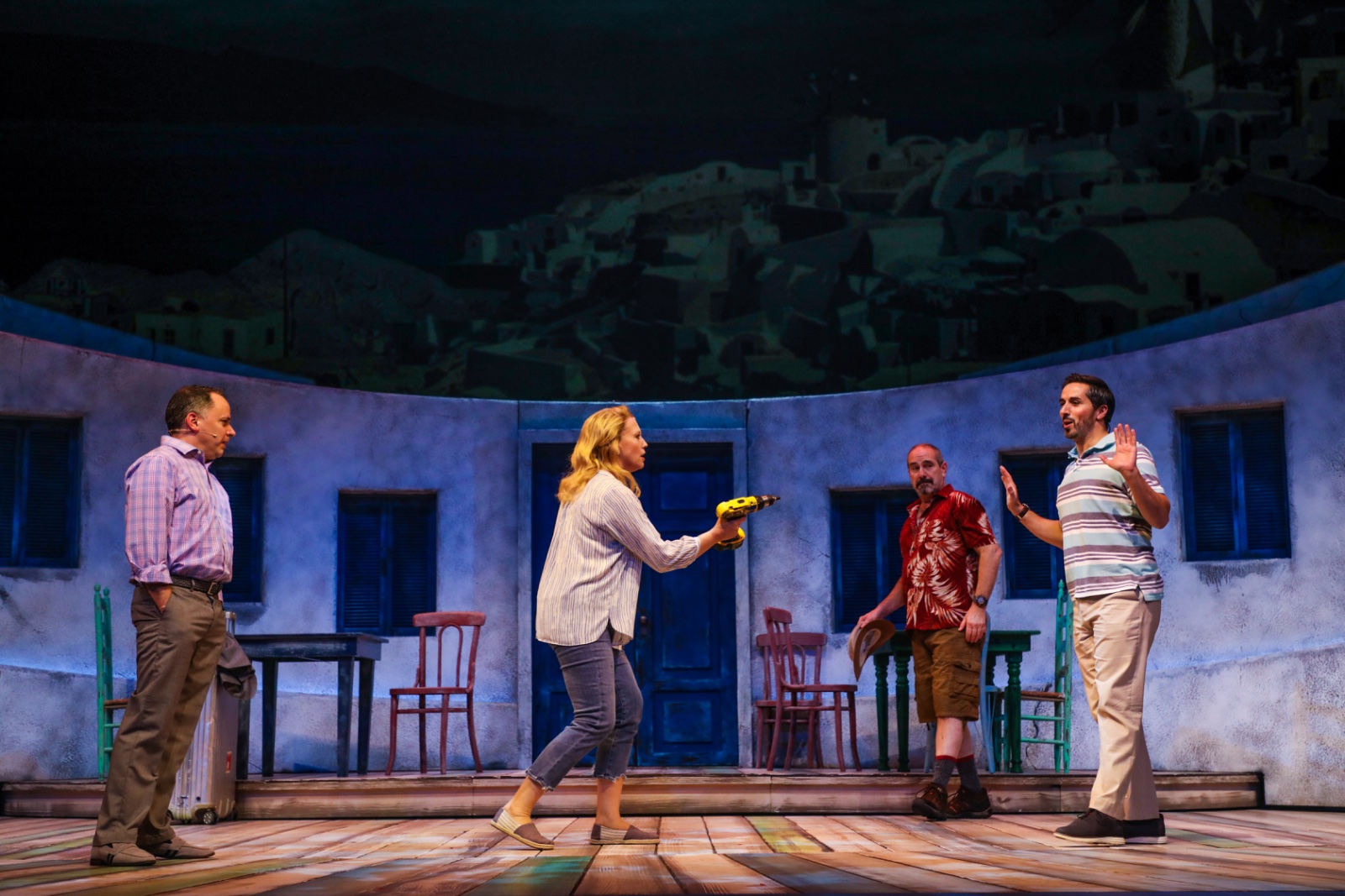 Mamma Mia lighting design by Jason Lyons, Theater Under the Stars