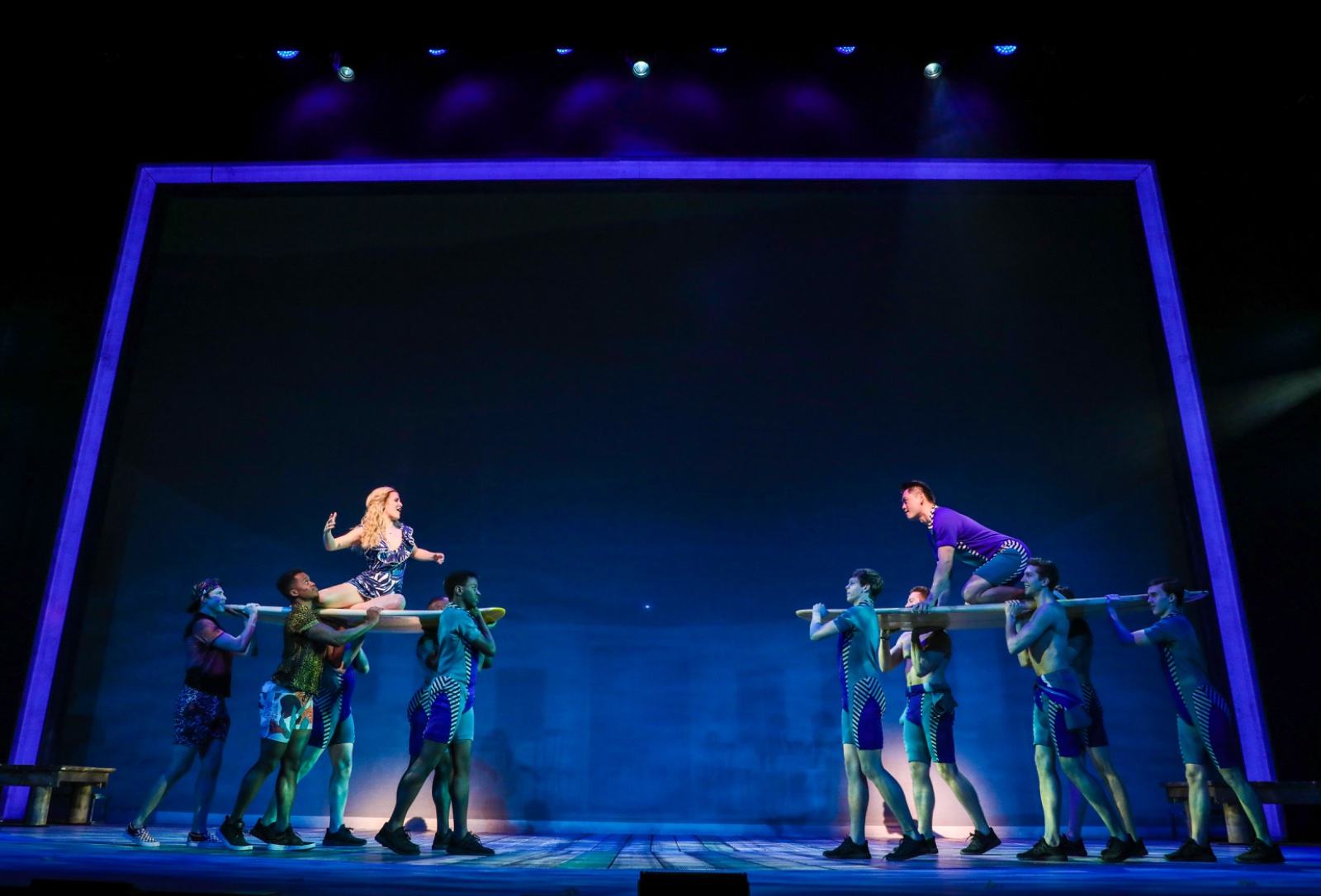 Mamma Mia lighting design by Jason Lyons, Theater Under the Stars