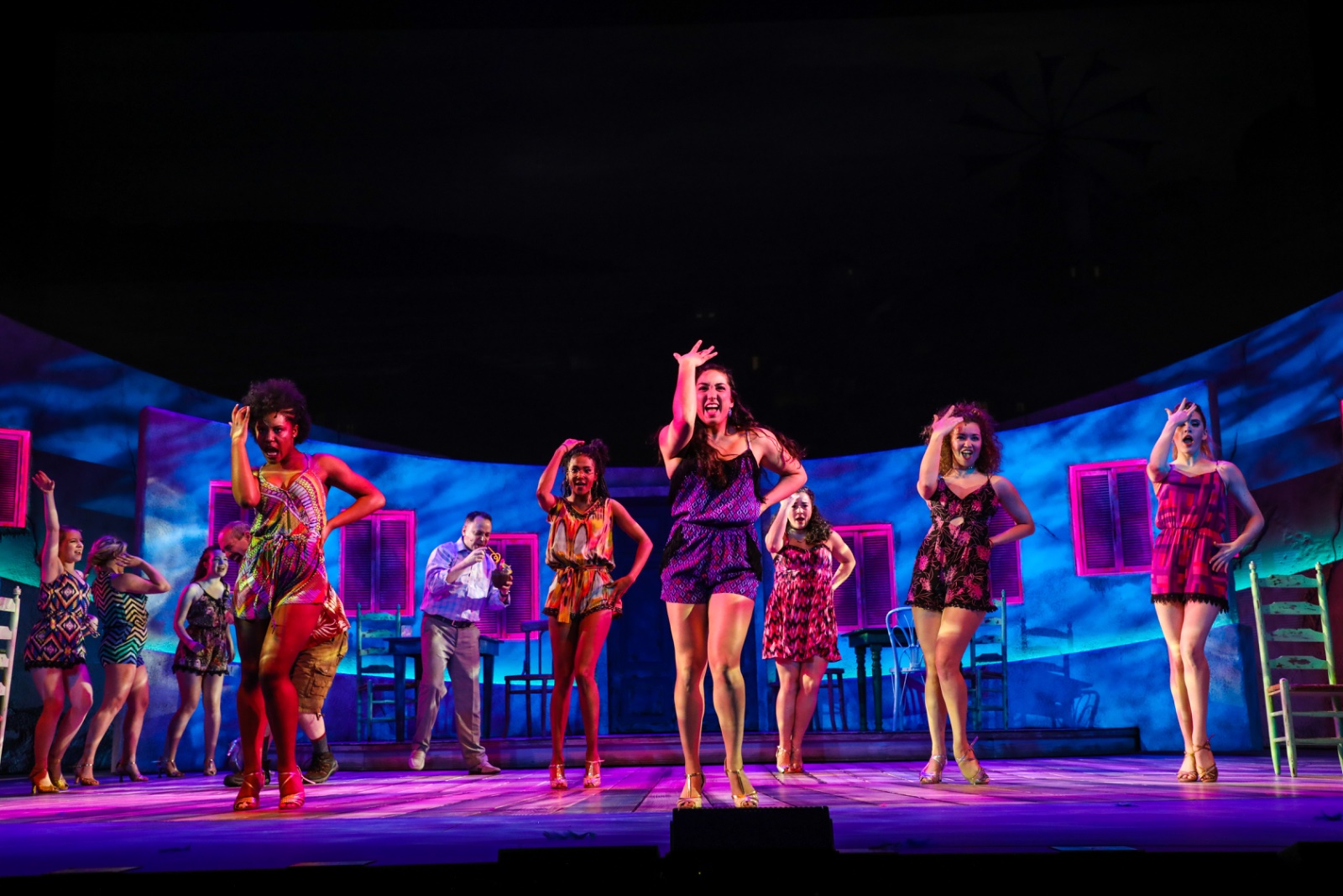 Mamma Mia lighting design by Jason Lyons, Theater Under the Stars