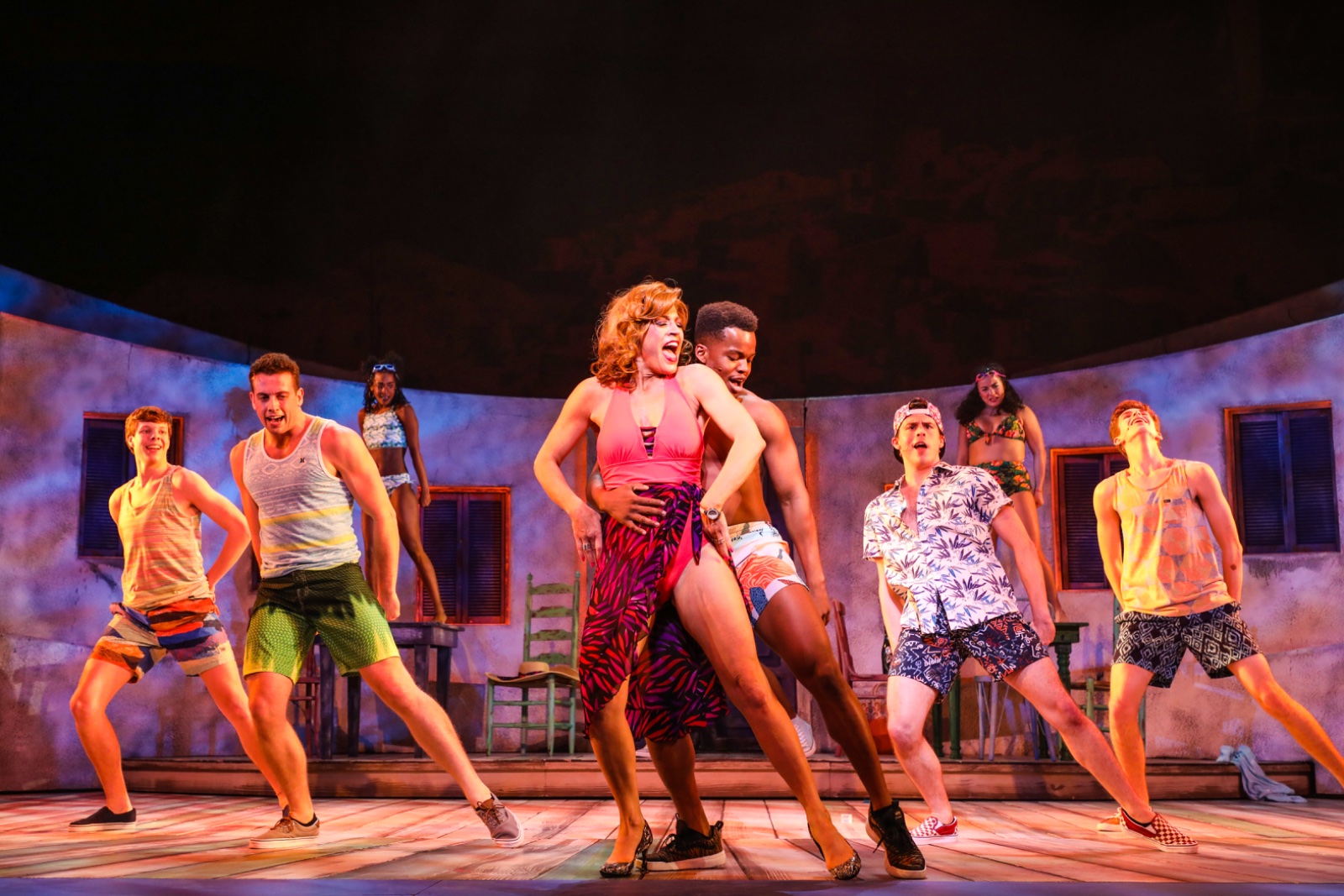 Mamma Mia lighting design by Jason Lyons, Theater Under the Stars