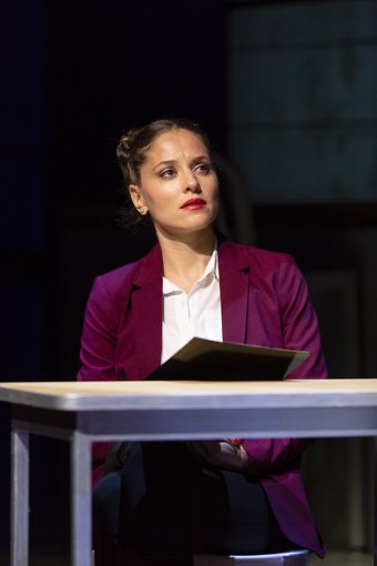 The Trial of Donna Caine lighting design by Jason Lyons, George Street Playhouse