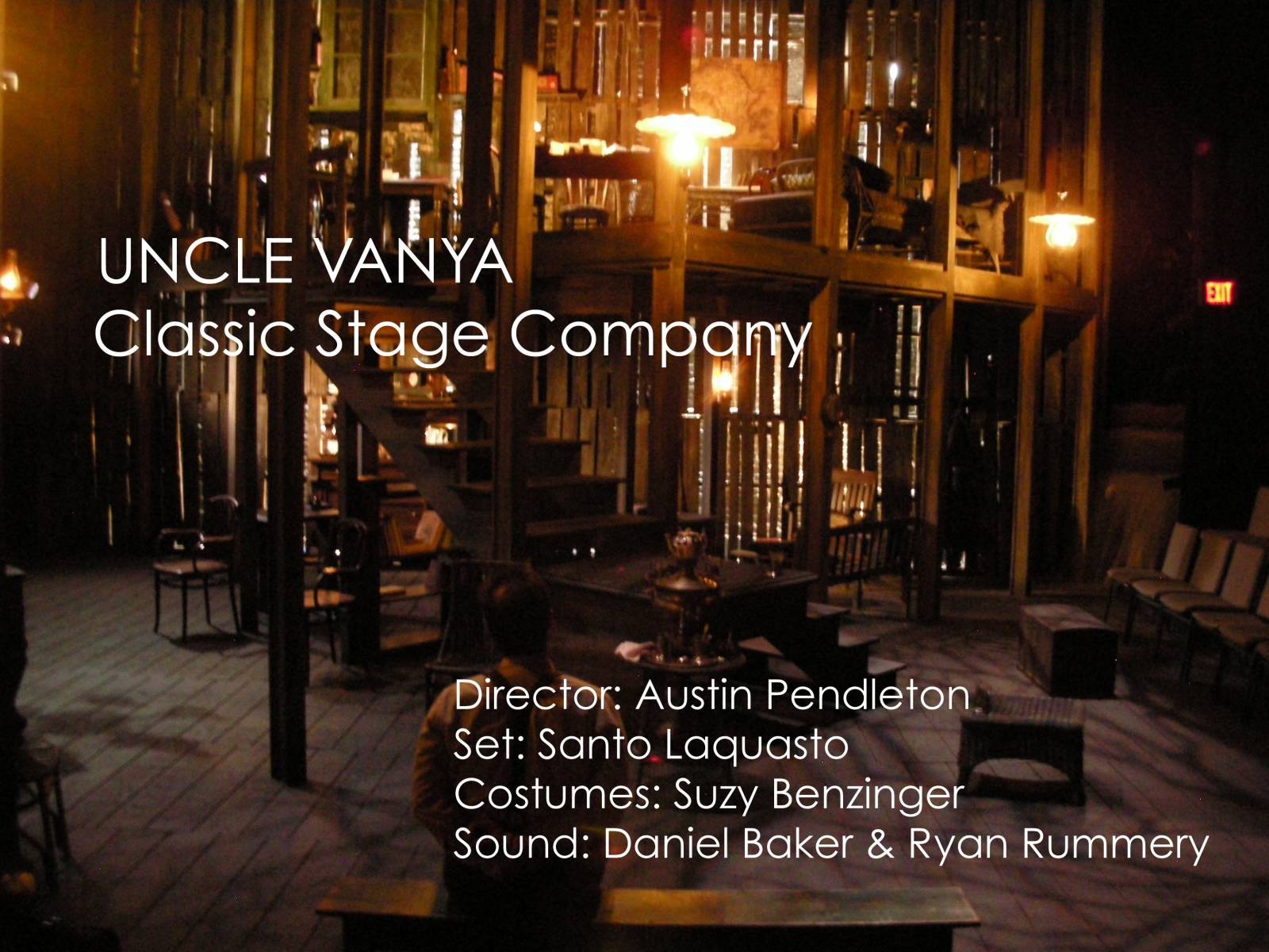Uncle Vanya lighting design by Jason Lyons, Classic Stage Company