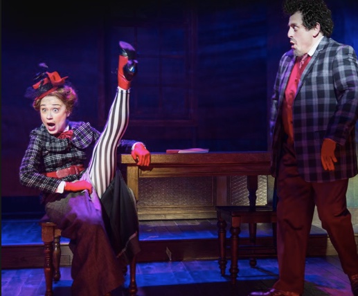 Himself & Nora lighting design by Jason Lyons, Minetta Lane Theater