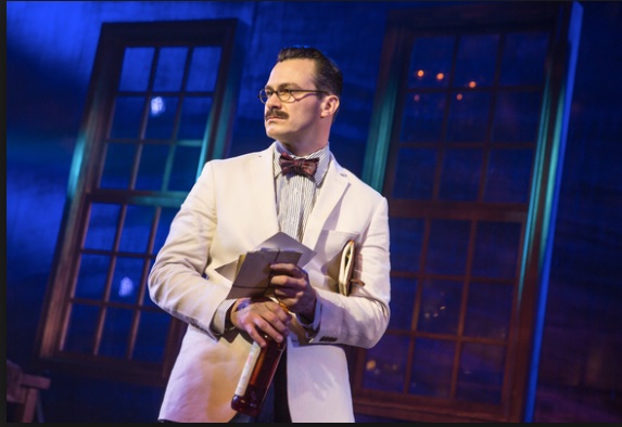 Himself & Nora lighting design by Jason Lyons, Minetta Lane Theater