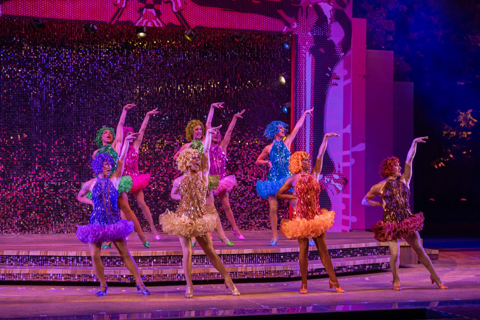 La Cage aux Folles lighting design by Jason Lyons, The Muny