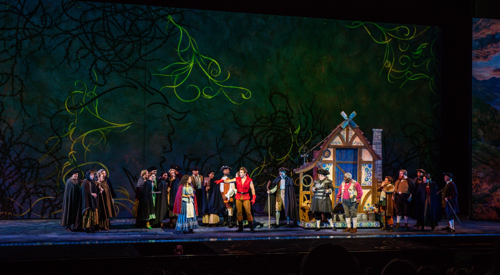 Beauty & the Beast lighting design by Jason Lyons, The Muny
