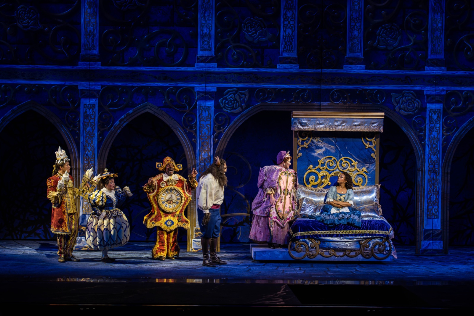 Beauty & the Beast lighting design by Jason Lyons, The Muny