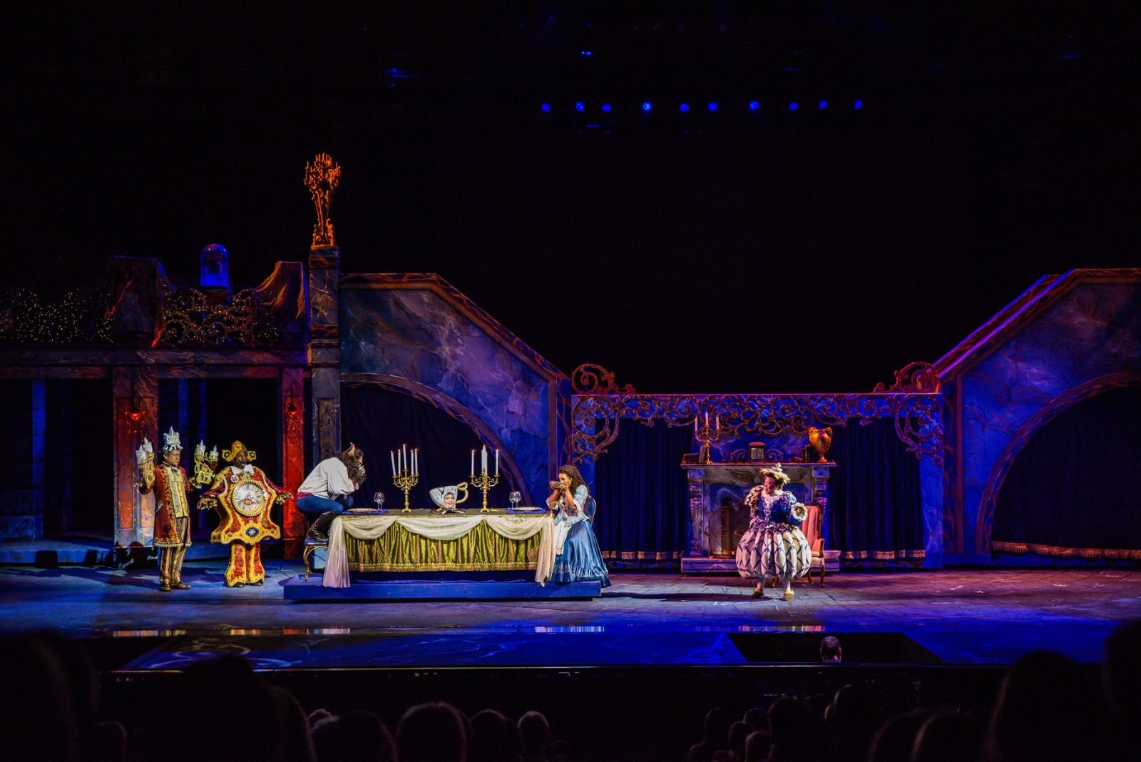 Beauty & the Beast lighting design by Jason Lyons, The Muny
