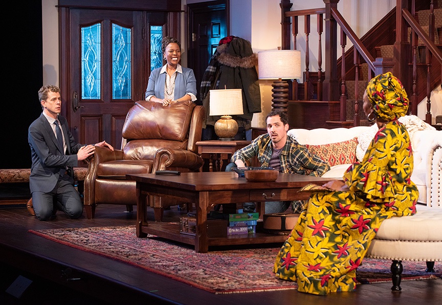 Familiar lighting design by Jason Lyons, The Old Globe