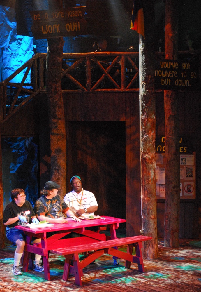 Fat Camp   lighting design by Jason Lyons, Off Broadway