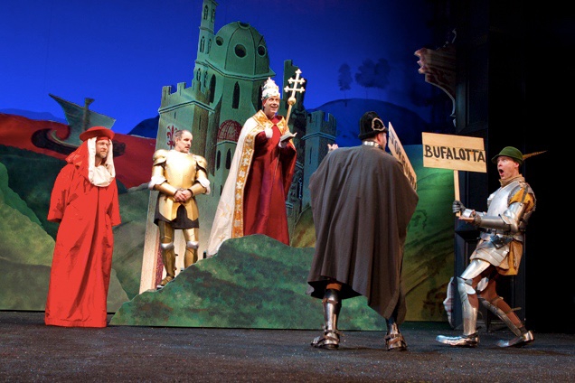 Medeval Play lighting design by Jason Lyons, Atlantic Theater Company