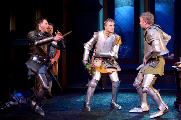 Medeval Play lighting design by Jason Lyons, Atlantic Theater Company