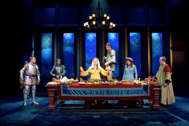 Medeval Play lighting design by Jason Lyons, Atlantic Theater Company