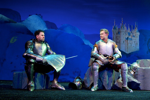 Medeval Play lighting design by Jason Lyons, Atlantic Theater Company