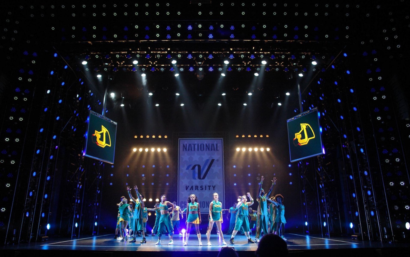 Bring It On lighting design by Jason Lyons, St. James Theater
