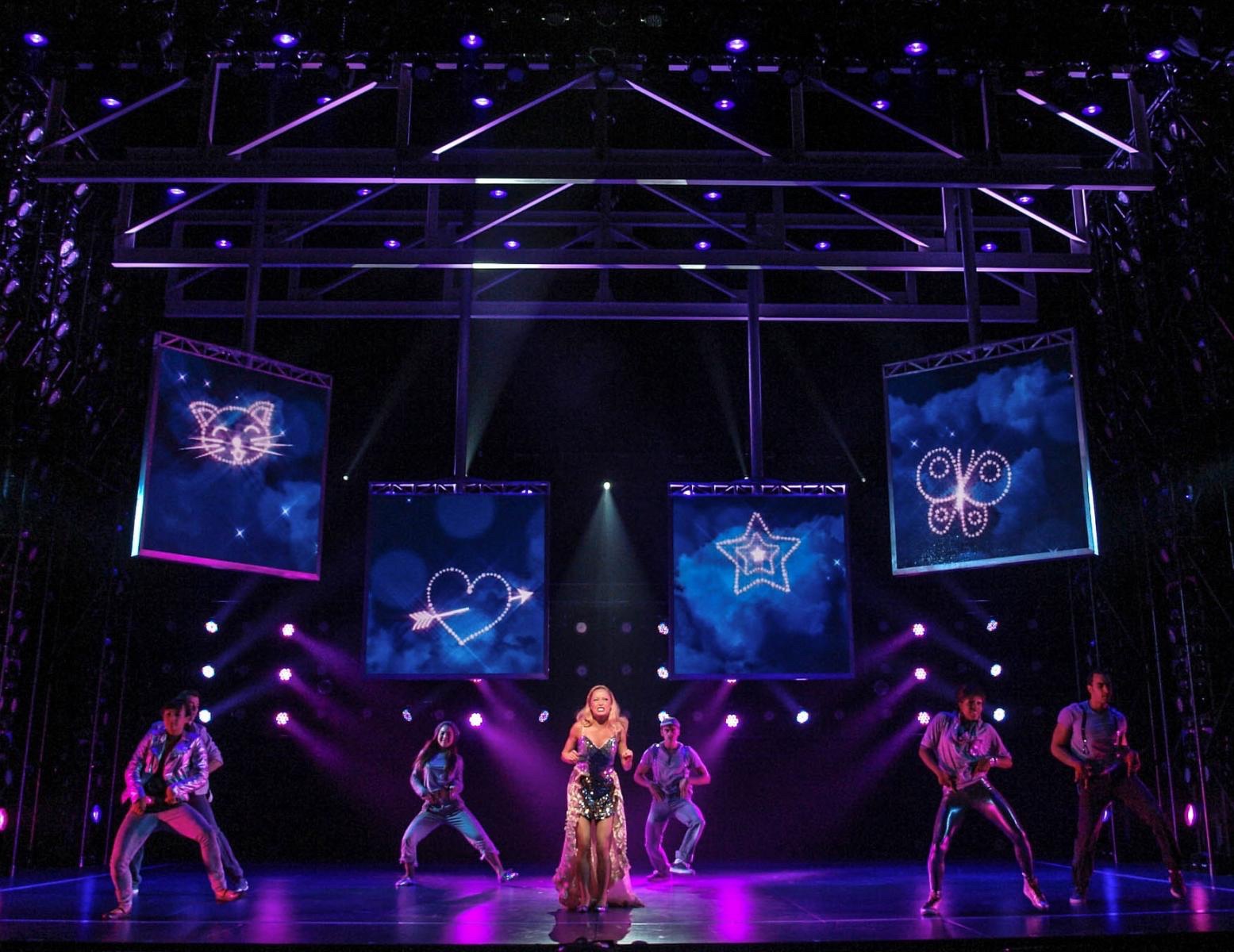 Bring It On lighting design by Jason Lyons, St. James Theater