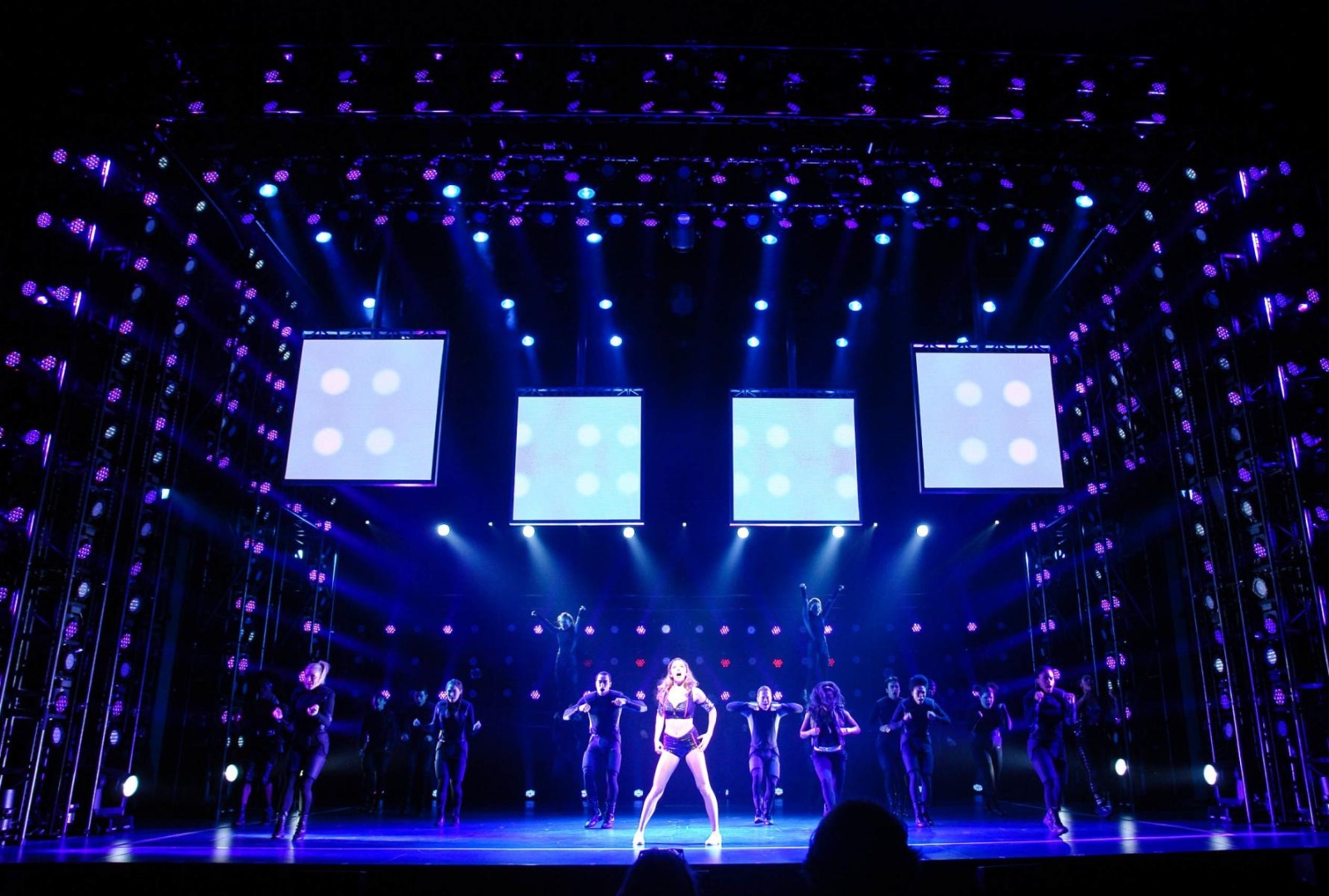 Bring It On lighting design by Jason Lyons, St. James Theater