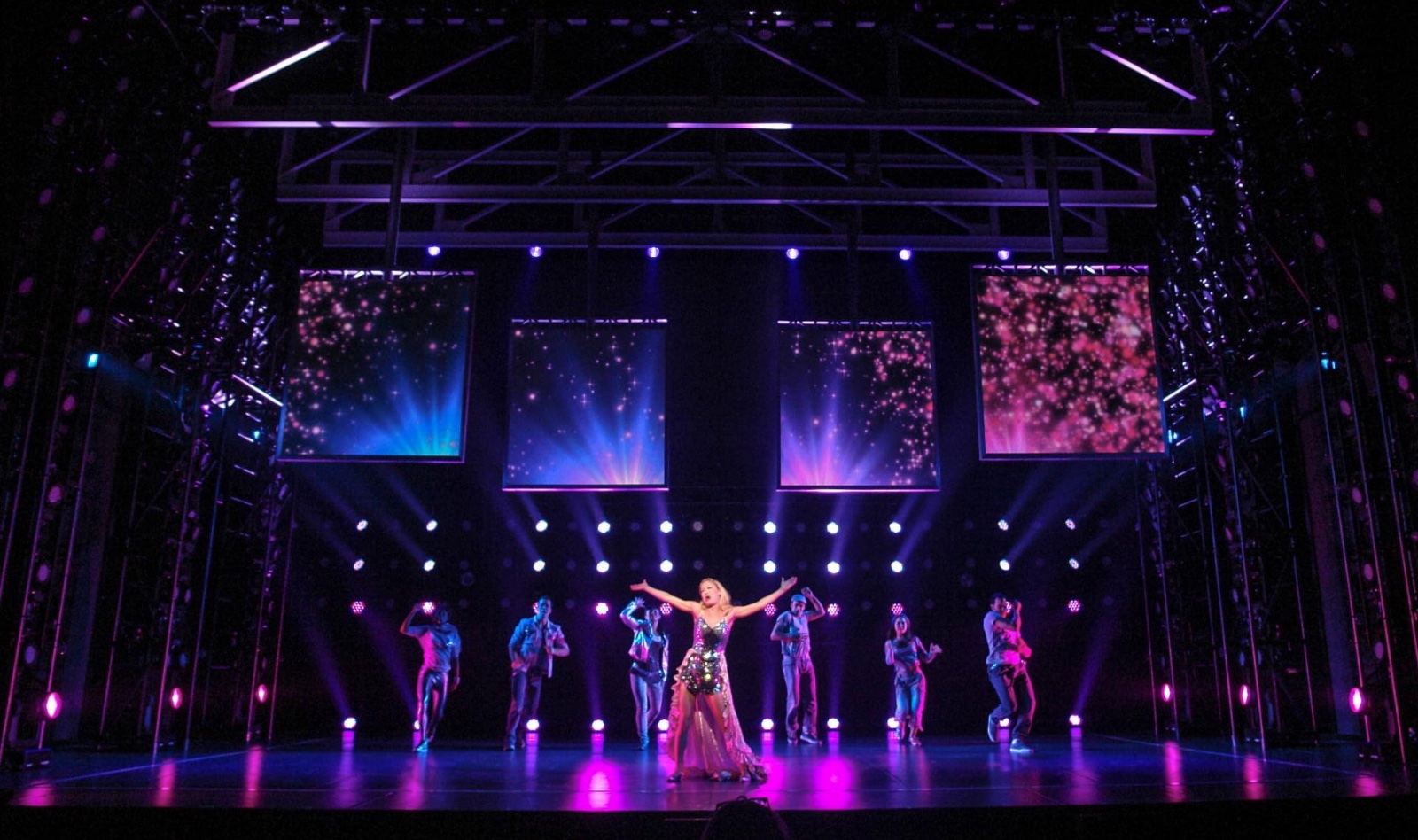 Bring It On lighting design by Jason Lyons, St. James Theater