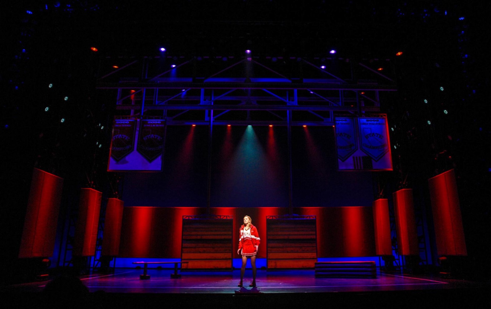 Bring It On lighting design by Jason Lyons, St. James Theater