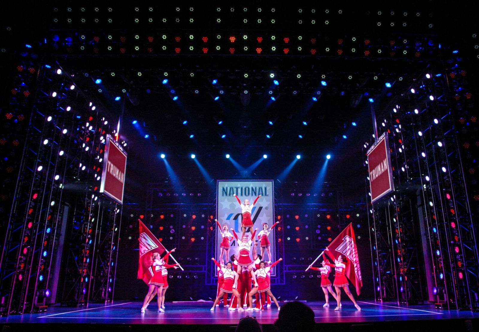 Bring It On lighting design by Jason Lyons, St. James Theater