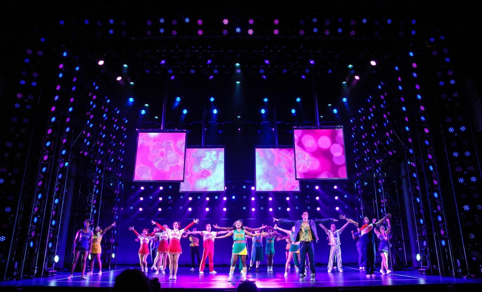 Bring It On lighting design by Jason Lyons, St. James Theater