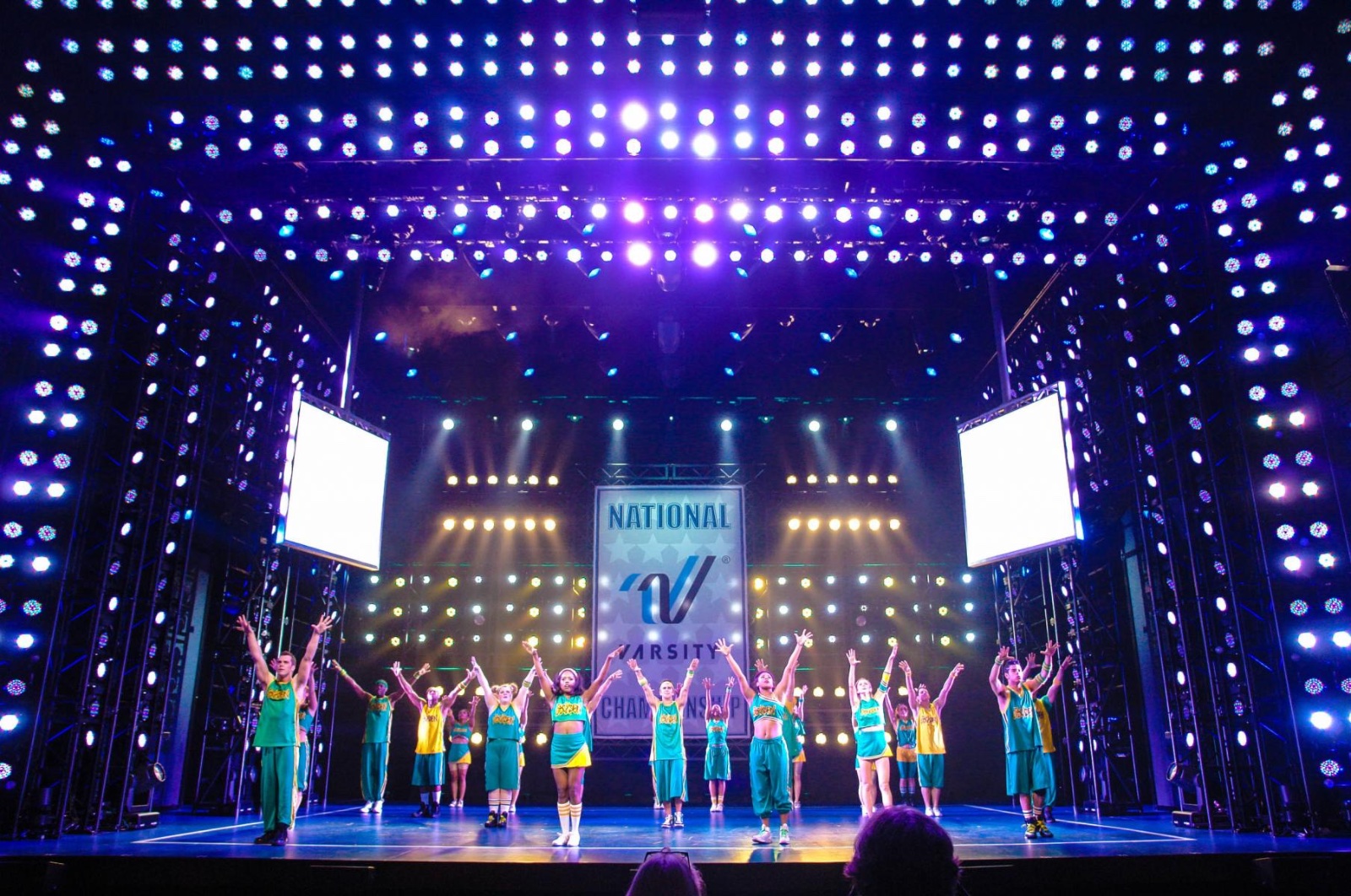 Bring It On lighting design by Jason Lyons, St. James Theater