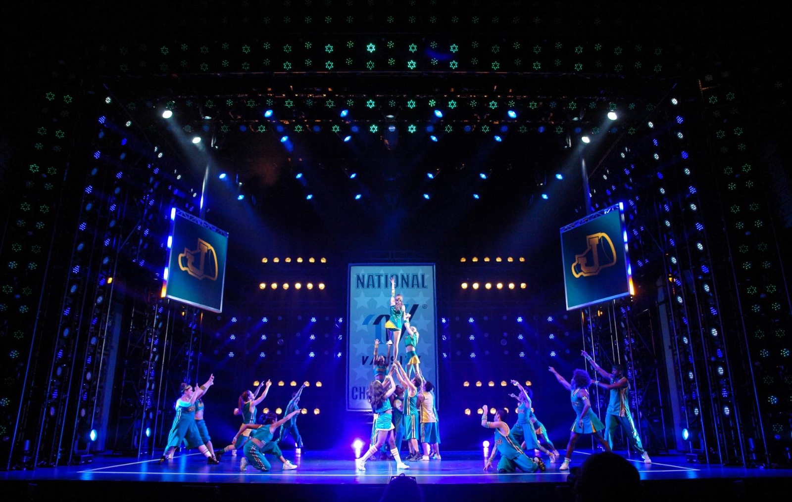 Bring It On lighting design by Jason Lyons, St. James Theater