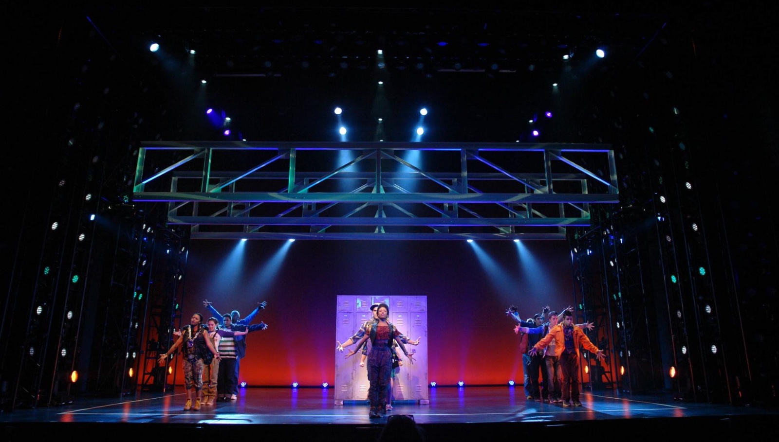 Bring It On lighting design by Jason Lyons, St. James Theater