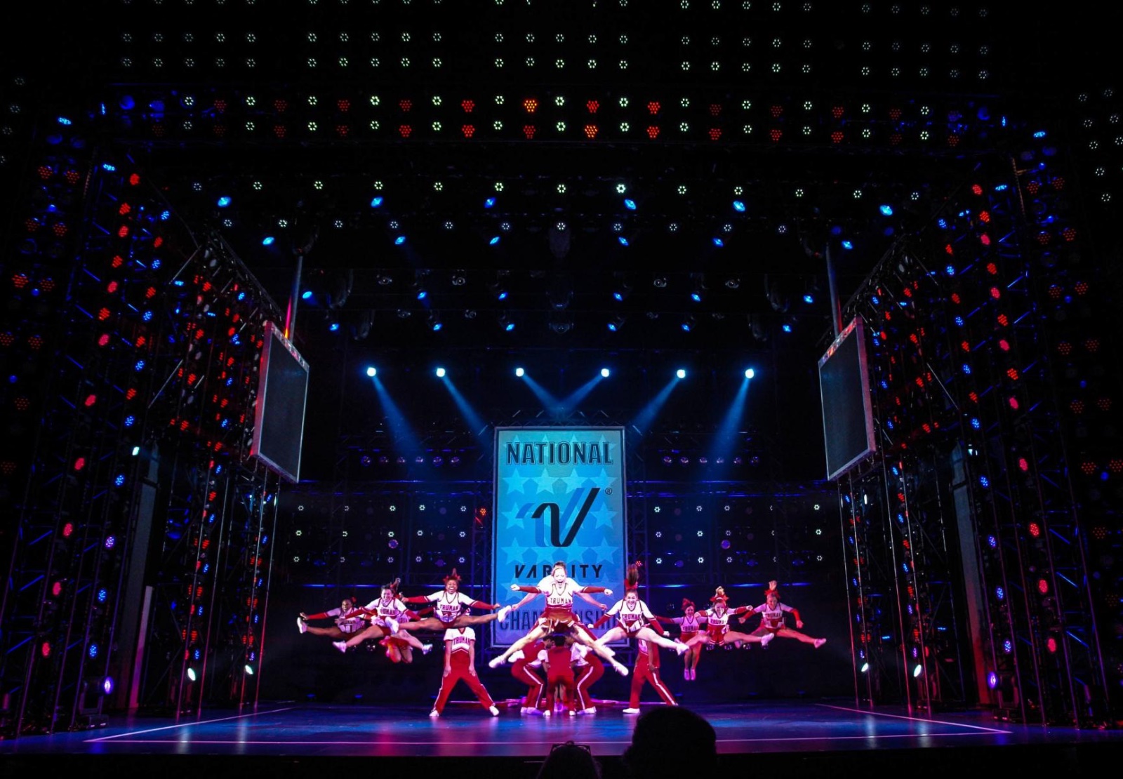 Bring It On lighting design by Jason Lyons, St. James Theater