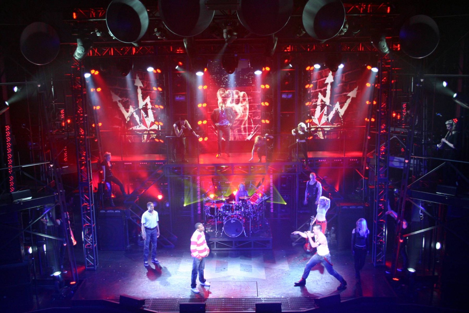 White Noise lighting design by Jason Lyons, The Royal George 