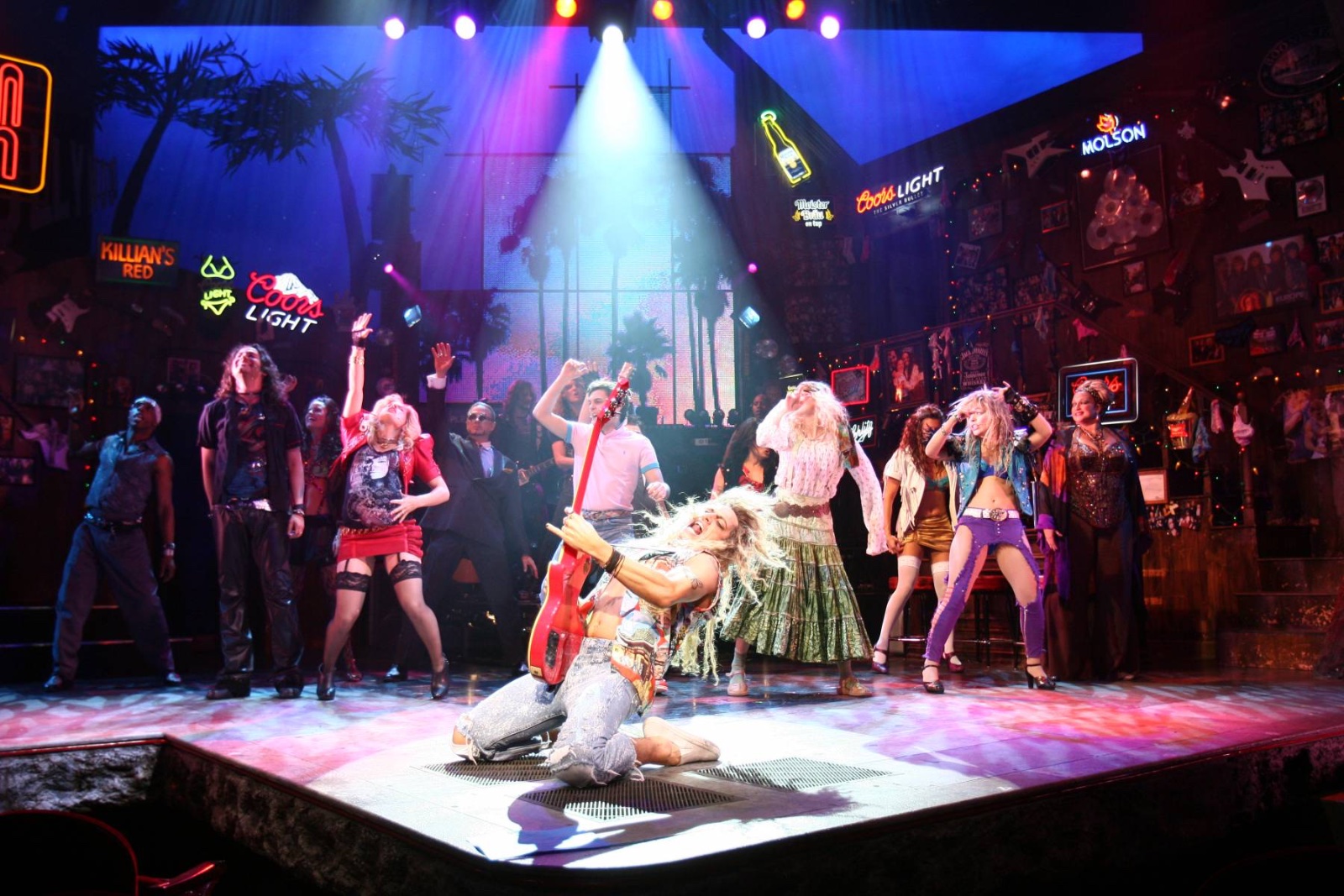 Rock of Ages lighting design by Jason Lyons, Brooks Atkinson Theater