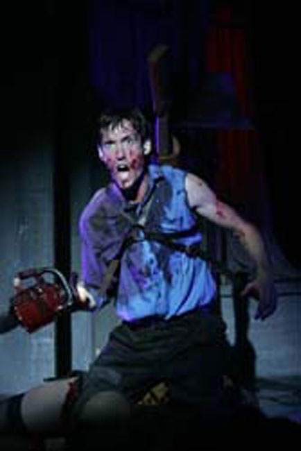 Evil Dead lighting design by Jason Lyons, New World Stages