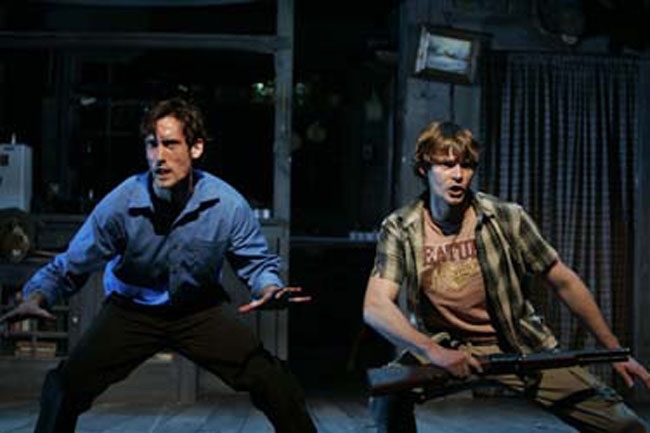 Evil Dead lighting design by Jason Lyons, New World Stages