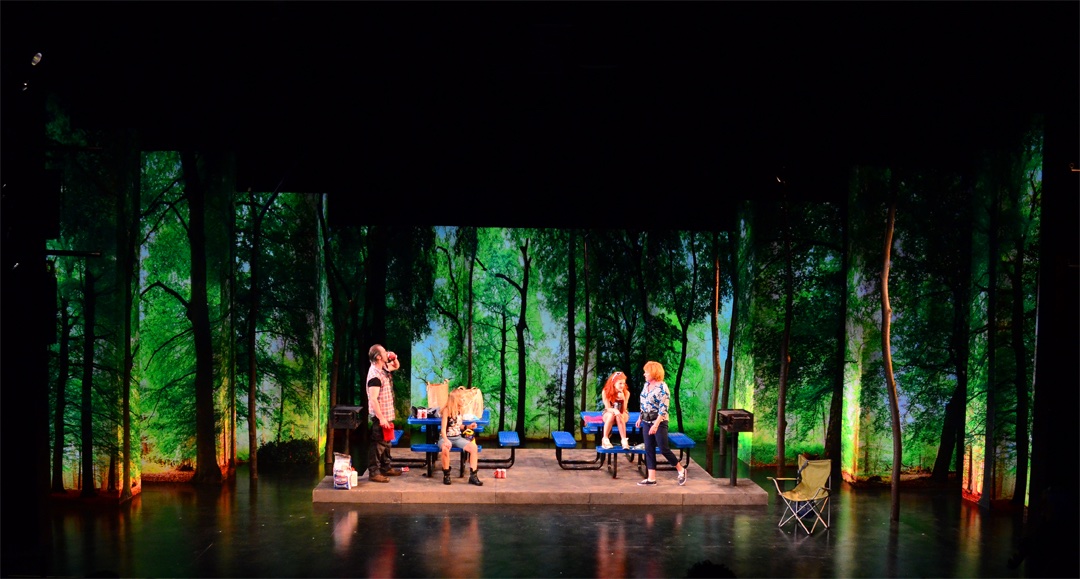 Barbecue lighting design by Jason Lyons, The Public Theater