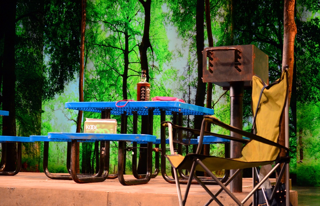 Barbecue lighting design by Jason Lyons, The Public Theater