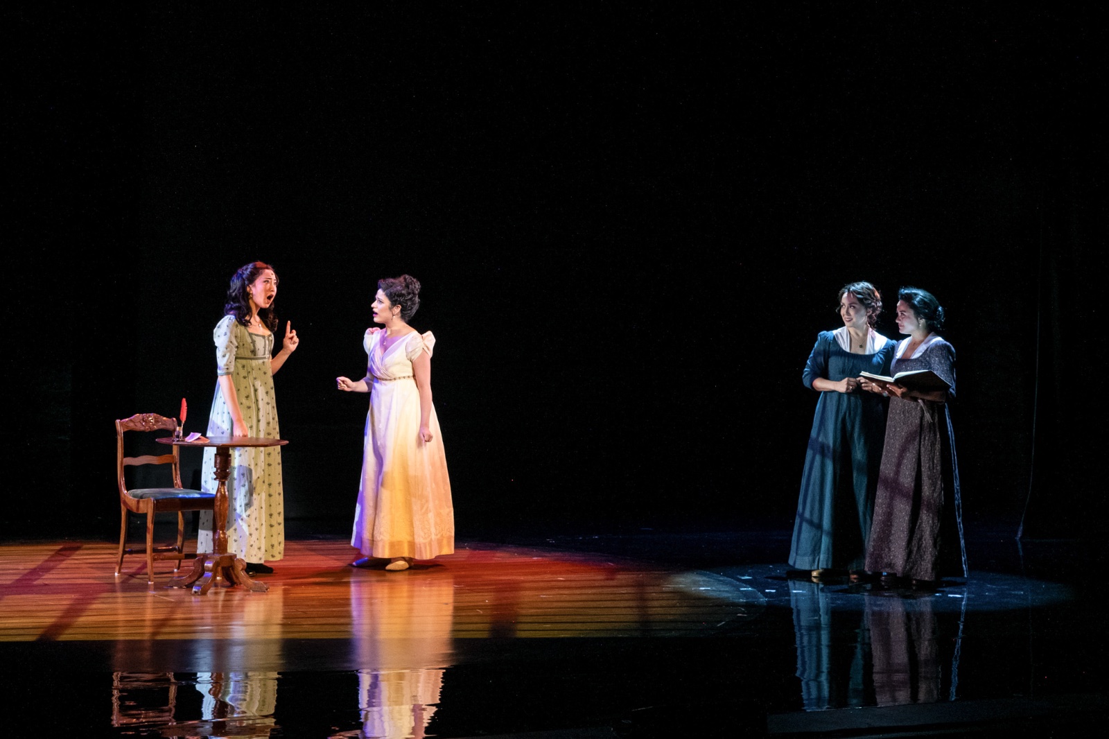 Austen's Pride lighting design by Jason Lyons, National Tour