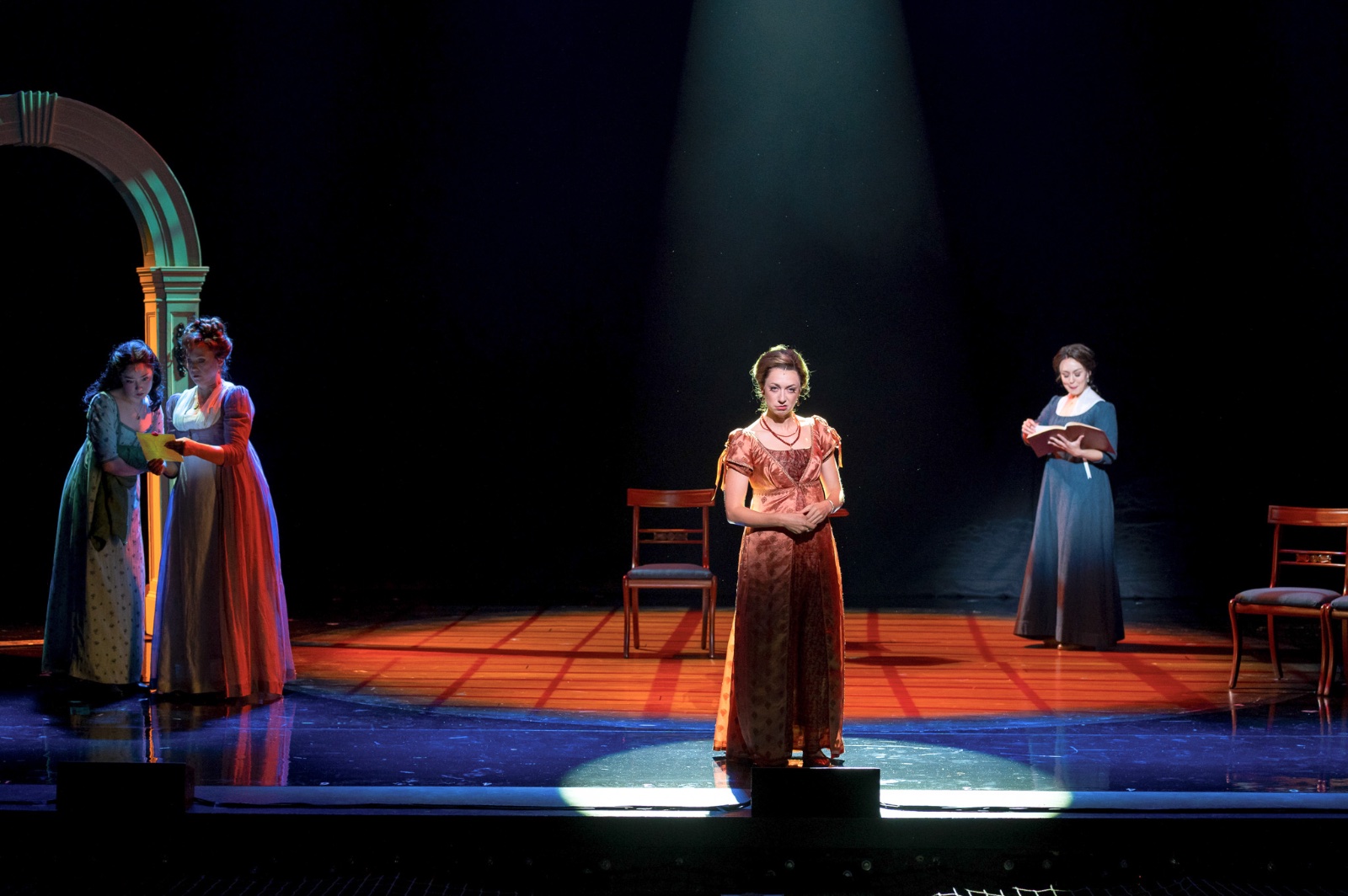 Austen's Pride lighting design by Jason Lyons, National Tour