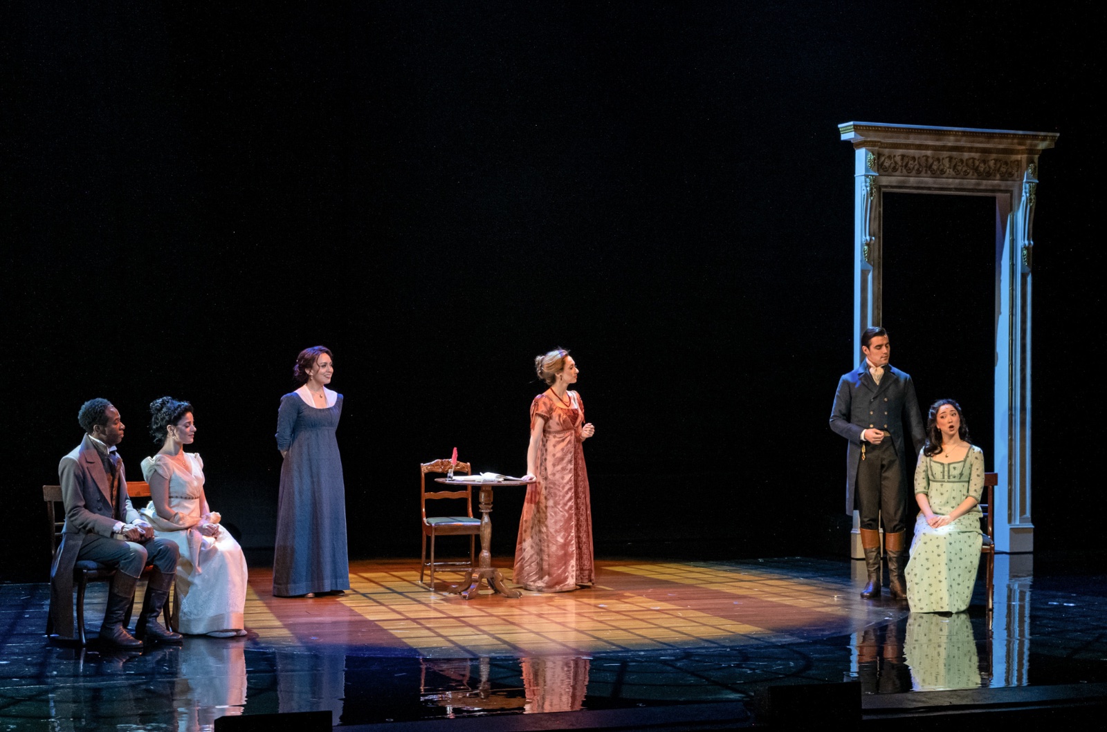 Austen's Pride lighting design by Jason Lyons, National Tour