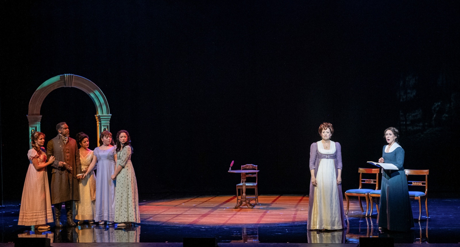 Austen's Pride lighting design by Jason Lyons, National Tour