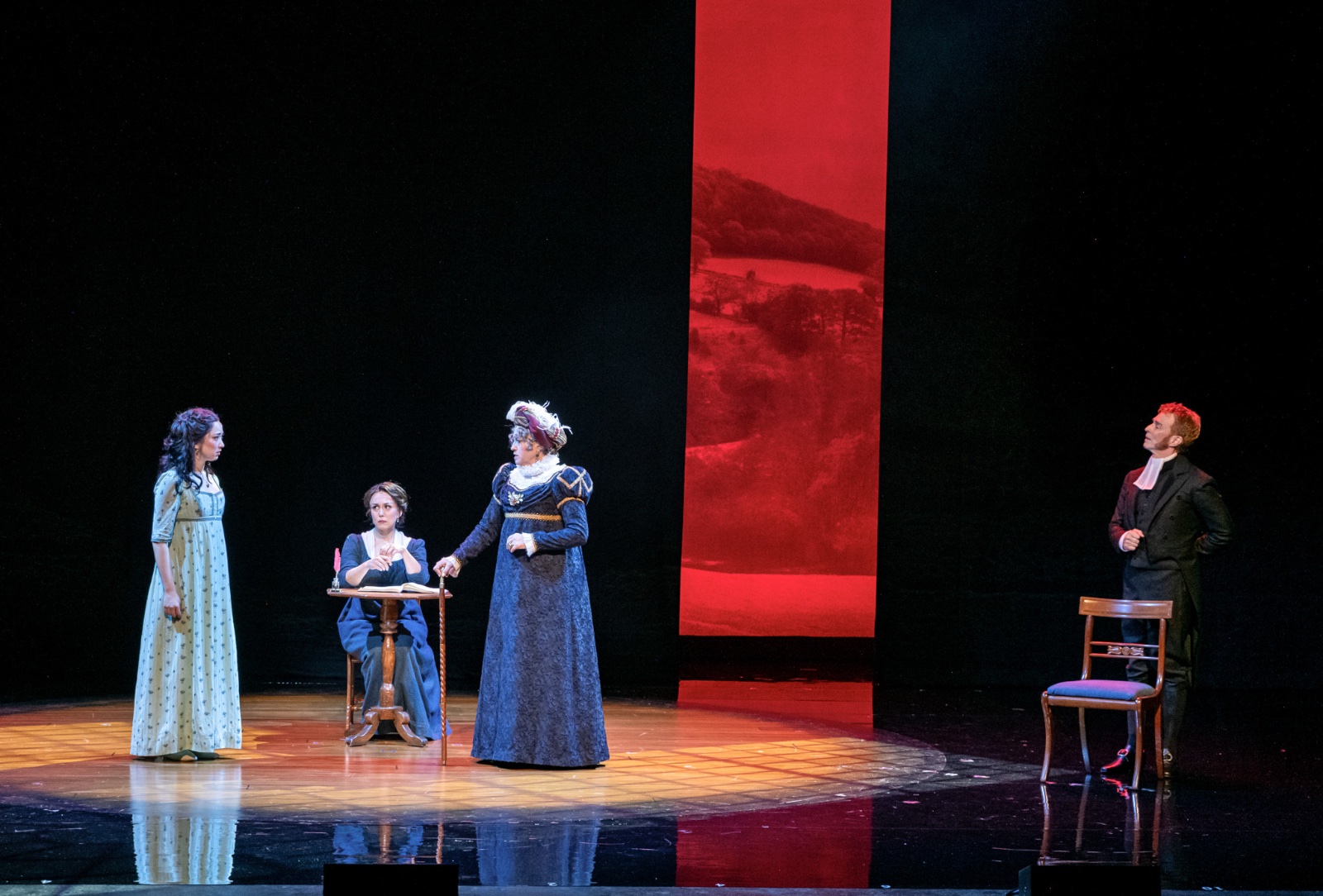 Austen's Pride lighting design by Jason Lyons, National Tour