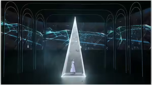 Tesseract: The Geometry of Truth lighting design by Jason Lyons, Mumbai, India