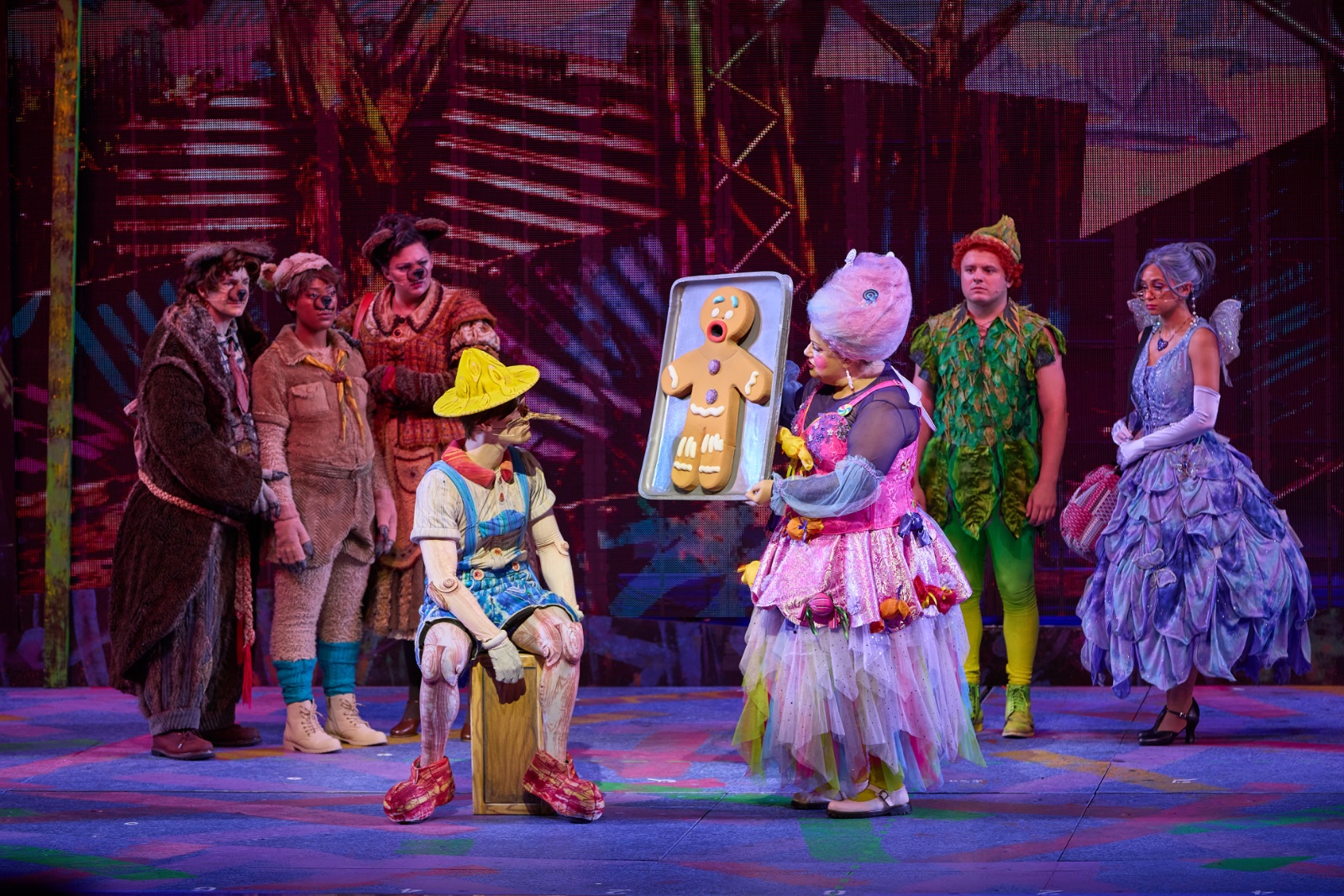 Shrek lighting design by Jason Lyons, The Muny