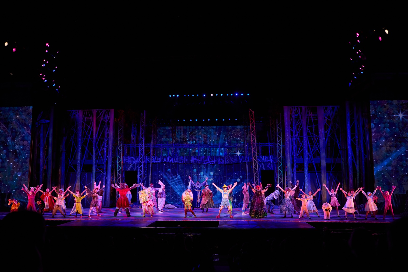 Shrek lighting design by Jason Lyons, The Muny