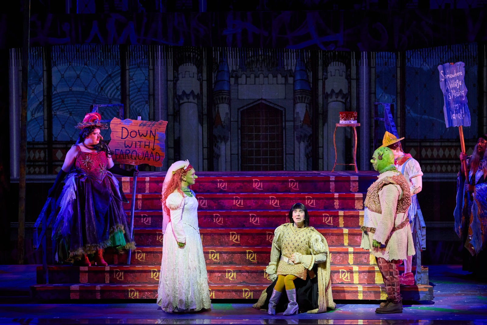 Shrek lighting design by Jason Lyons, The Muny