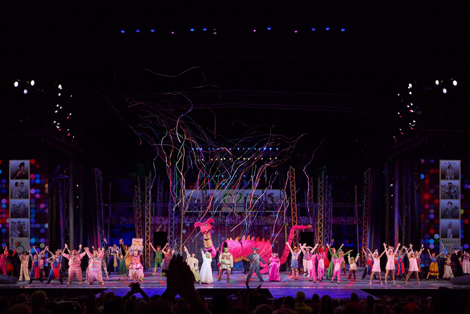 Shrek lighting design by Jason Lyons, The Muny